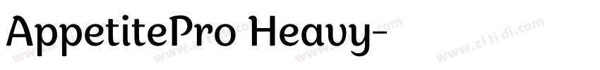 AppetitePro Heavy字体转换 AppetitePro Heavy字体转换